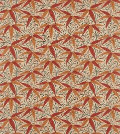 Bamboo Fabric by Morris & Co Russet/Siena Bamboo Fabric by Morris & Co Russet/Siena