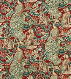 Forest Fabric by Morris & Co Red Forest Fabric by Morris & Co Red