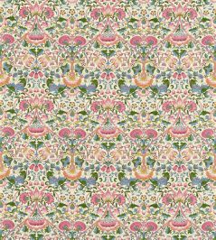 Lodden Fabric by Morris & Co Blush/Woad Lodden Fabric by Morris & Co Blush/Woad