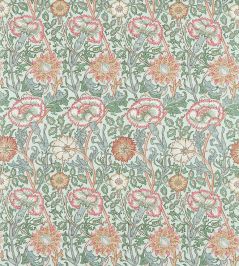 Pink & Rose Fabric by Morris & Co Eggshell/Rose Pink & Rose Fabric by Morris & Co Eggshell/Rose