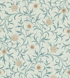 Scroll Wallpaper by Morris & Co Loden/Slate Scroll Wallpaper by Morris & Co Loden/Slate