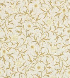 Scroll Wallpaper by Morris & Co Vellum/Biscuit Scroll Wallpaper by Morris & Co Vellum/Biscuit