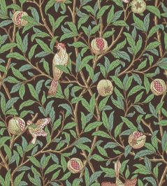 Bird & Pomegranate Wallpaper by Morris & Co Charcoal/Sage Bird & Pomegranate Wallpaper by Morris & Co Charcoal/Sage