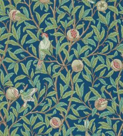 Bird & Pomegranate Wallpaper by Morris & Co Blue/Sage Bird & Pomegranate Wallpaper by Morris & Co Blue/Sage