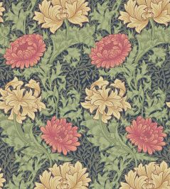 Chrysanthemum Wallpaper by Morris & Co Indigo Chrysanthemum Wallpaper by Morris & Co Indigo