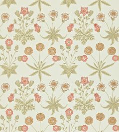 Daisy Wallpaper by Morris & Co Coral/Manilla Daisy Wallpaper by Morris & Co Coral/Manilla
