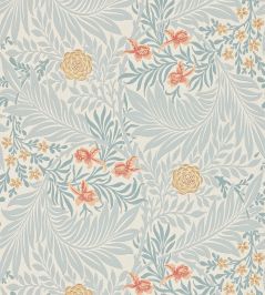 Larkspur Wallpaper by Morris & Co Slate/Russet Larkspur Wallpaper by Morris & Co Slate/Russet