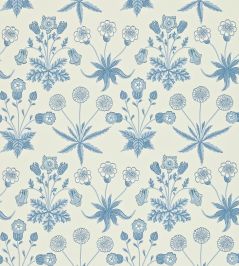 Larkspur Wallpaper by Morris & Co Green/Coral Larkspur Wallpaper by Morris & Co Green/Coral