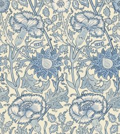 Pink & Rose Wallpaper by Morris & Co Indigo Pink & Rose Wallpaper by Morris & Co Indigo