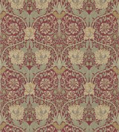 Honeysuckle & Tulip Wallpaper by Morris & Co Red/Gold Honeysuckle & Tulip Wallpaper by Morris & Co Red/Gold