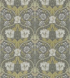 Honeysuckle & Tulip Wallpaper by Morris & Co Charcoal/Gold Honeysuckle & Tulip Wallpaper by Morris & Co Charcoal/Gold