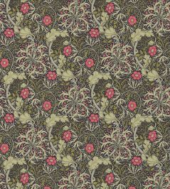 Morris Seaweed Wallpaper by Morris & Co Ebony/Poppy Morris Seaweed Wallpaper by Morris & Co Ebony/Poppy