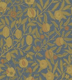 Fruit Fabric by Morris & Co Blue/Thyme Fruit Fabric by Morris & Co Blue/Thyme