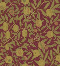 Fruit Fabric by Morris & Co Crimson/Thyme Fruit Fabric by Morris & Co Crimson/Thyme
