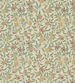 Fruit Fabric by Morris & Co Cream/Teal Fruit Fabric by Morris & Co Cream/Teal