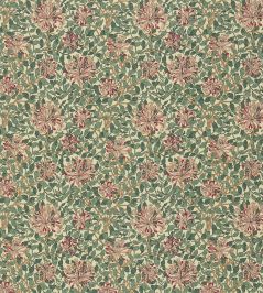 Honeysuckle Fabric by Morris & Co Cream/Wine Honeysuckle Fabric by Morris & Co Cream/Wine