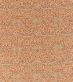Bird Weave Fabric by Morris & Co Brick Bird Weave Fabric by Morris & Co Brick