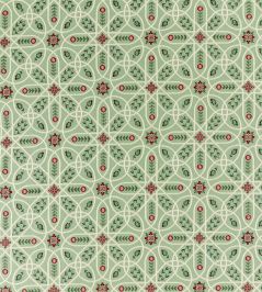 Brophy Embroidery Fabric by Morris & Co Bayleaf Brophy Embroidery Fabric by Morris & Co Bayleaf