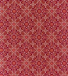 Brophy Embroidery Fabric by Morris & Co Wine Brophy Embroidery Fabric by Morris & Co Wine