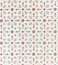 Brophy Embroidery Fabric by Morris & Co Indigo Brophy Embroidery Fabric by Morris & Co Indigo