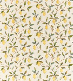 Lemon Tree Embroidery Fabric by Morris & Co Bayleaf / Lemon Lemon Tree Embroidery Fabric by Morris & Co Bayleaf / Lemon