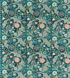 Wilhelmina Fabric by Morris & Co Teal Wilhelmina Fabric by Morris & Co Teal