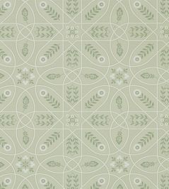 Brophy Trellis Wallpaper by Morris & Co Sage Linen Brophy Trellis Wallpaper by Morris & Co Sage Linen