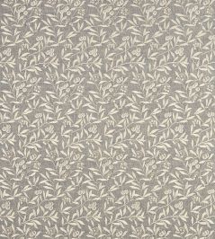 Pure Arbutus Embroidery Fabric by Morris & Co Inky Grey Pure Arbutus Embroidery Fabric by Morris & Co Inky Grey