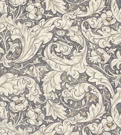 Pure Bachelors Button Fabric by Morris & Co Black Ink Pure Bachelors Button Fabric by Morris & Co Black Ink