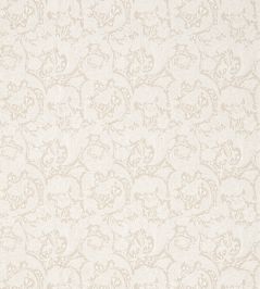 Pure Bachelors Button Embroidery Fabric by Morris & Co Flax Pure Bachelors Button Embroidery Fabric by Morris & Co Flax