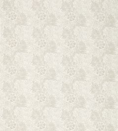 Pure Marigold Fabric by Morris & Co Lightish Grey Pure Marigold Fabric by Morris & Co Lightish Grey
