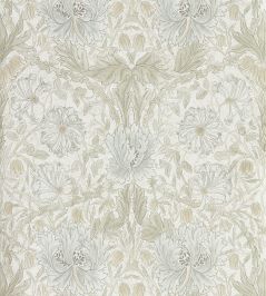 Pure Honeysuckle & Tulip Wallpaper by Morris & Co Linen Pure Honeysuckle & Tulip Wallpaper by Morris & Co Linen