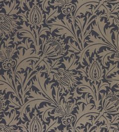 Pure Thistle Wallpaper by Morris & Co Black Ink Pure Thistle Wallpaper by Morris & Co Black Ink