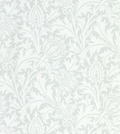 Pure Thistle Wallpaper by Morris & Co Grey Blue Pure Thistle Wallpaper by Morris & Co Grey Blue