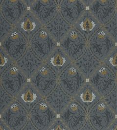 Pure Trellis Wallpaper by Morris & Co Black Ink Pure Trellis Wallpaper by Morris & Co Black Ink
