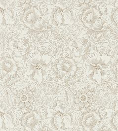 Pure Poppy Wallpaper by Morris & Co Cream/Gold Pure Poppy Wallpaper by Morris & Co Cream/Gold