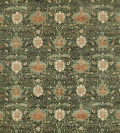 Montreal Velvet Fabric by Morris & Co Forest/Teal Montreal Velvet Fabric by Morris & Co Forest/Teal