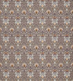 Snakeshead Velvet Fabric by Morris & Co Mulberry/Saffron Snakeshead Velvet Fabric by Morris & Co Mulberry/Saffron
