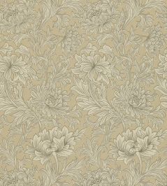 Chrysanthemum Wallpaper by Morris & Co Ivory/Gold Chrysanthemum Wallpaper by Morris & Co Ivory/Gold