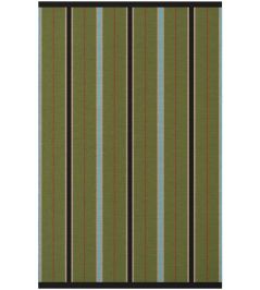 Morrisstudio Racer Stripe Rug by Layered Cooper Green Morrisstudio Racer Stripe Rug by Layered Cooper Green