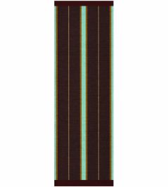 Morrisstudio Racer Stripe Runner Rug by Layered Betty Brown Morrisstudio Racer Stripe Runner Rug by Layered Betty Brown
