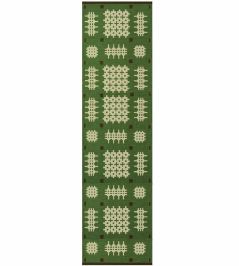Morrisstudio Ryg Runner Rug by Layered Bardsey Green Morrisstudio Ryg Runner Rug by Layered Bardsey Green