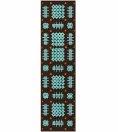 Morrisstudio Ryg Runner Rug by Layered Olwen Blue Morrisstudio Ryg Runner Rug by Layered Olwen Blue