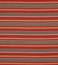 Morro Stripe Fabric by Jane Churchill Red Morro Stripe Fabric by Jane Churchill Red