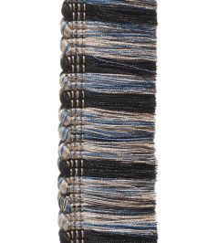Moss Stripe Fringe 40mm Trimming by Houles 9600 Moss Stripe Fringe 40mm Trimming by Houles 9600