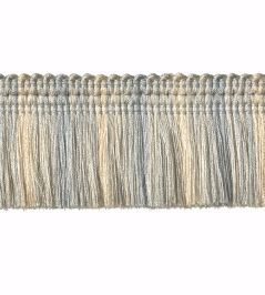 Moss Fringe 50mm Trimming by Houles Bleu Glacier Moss Fringe 50mm Trimming by Houles Bleu Glacier