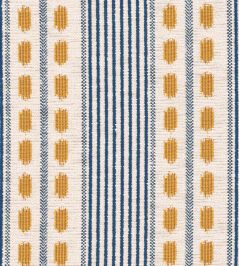 Mouassine Fabric by MINDTHEGAP Blue and Yellow Mouassine Fabric by MINDTHEGAP Blue and Yellow
