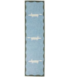 Mr Fox Runner Rug by Scion Blue/White Mr Fox Runner Rug by Scion Blue/White