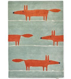 Mr Fox Rug by Scion Mint/Poppy Mr Fox Rug by Scion Mint/Poppy