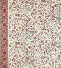 Mughal Menagerie Fabric by Zoffany Indigo/Madder Mughal Menagerie Fabric by Zoffany Indigo/Madder